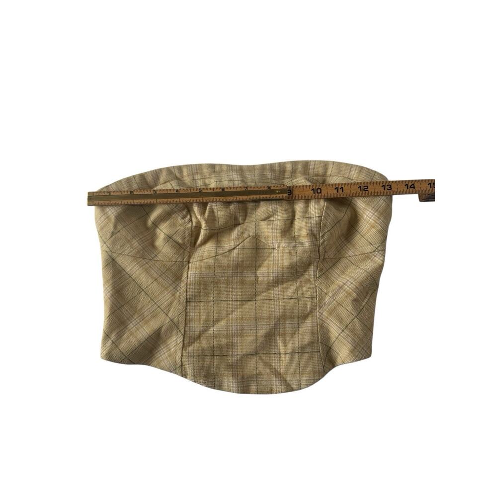 Free People Beige Checkered Crop Top - Picture 10 of 11